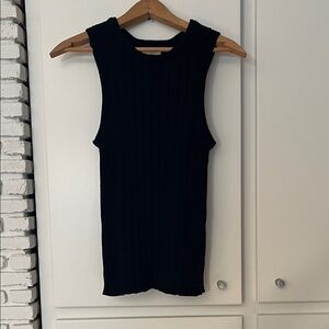 Khaite - ‘Manu’ Ribbed tank. Black. Size L. New with tags